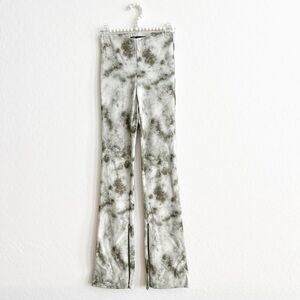 Zara women’s tie - dye flare split pants